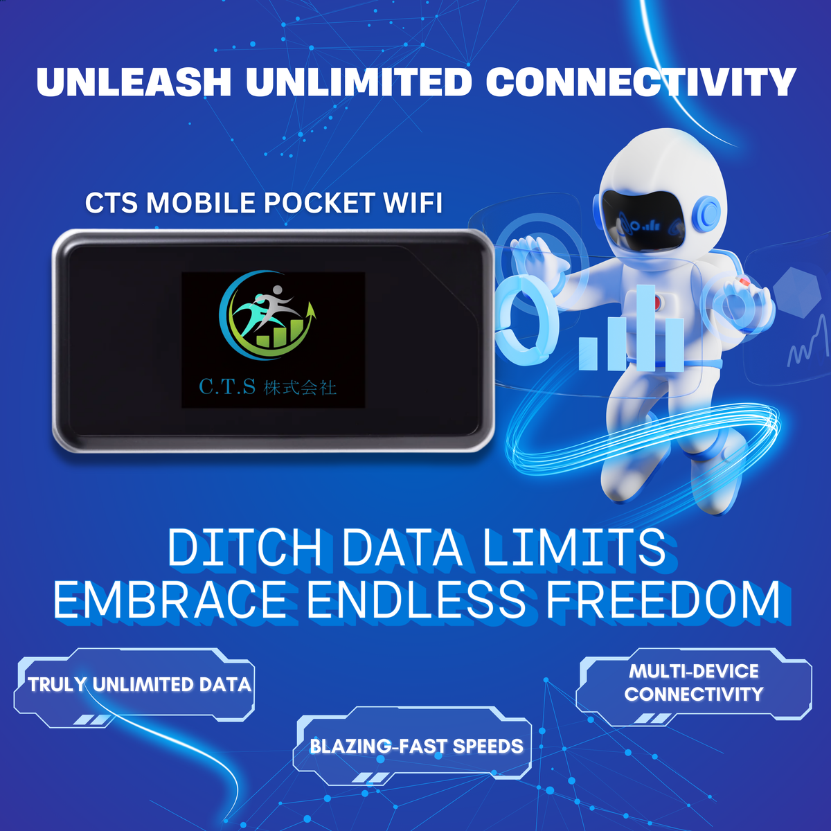 CTS Mobile Pocket WiFi: Walang Limitasyong Koneksyon, Unli Data, Mataas na Bilis