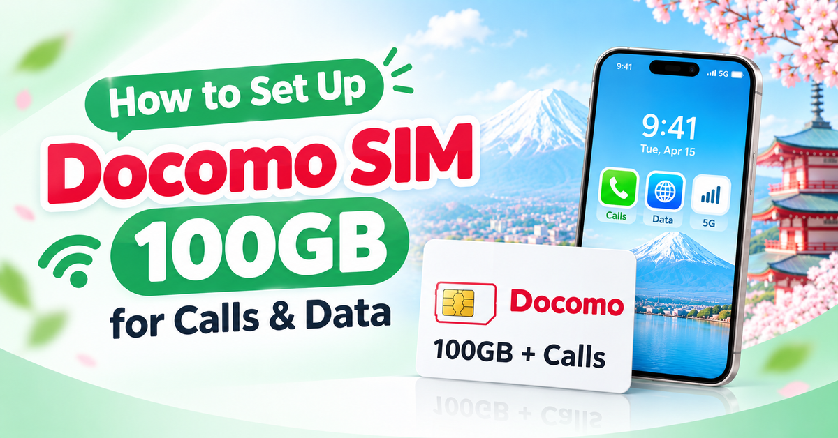 วิธีตั้งค่า Docomo SIM 100GB สำหรับการโทรและอินเทอร์เน็ต