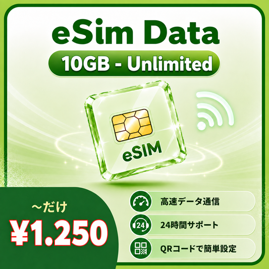 eSIM Japan – Daily Plan (10GB to Unlimited) | High-Speed 4G/5G Data