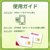 Docomo SIM Card Japan – 100GB Data + Call Number, 4G LTE network