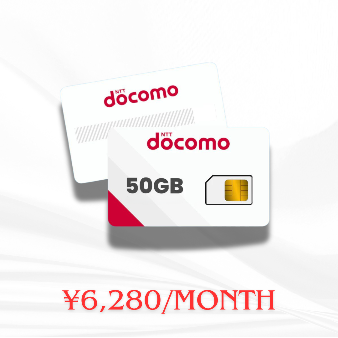 KARTU SIM DOCOMO - Data 50GB + Nomor Panggilan 