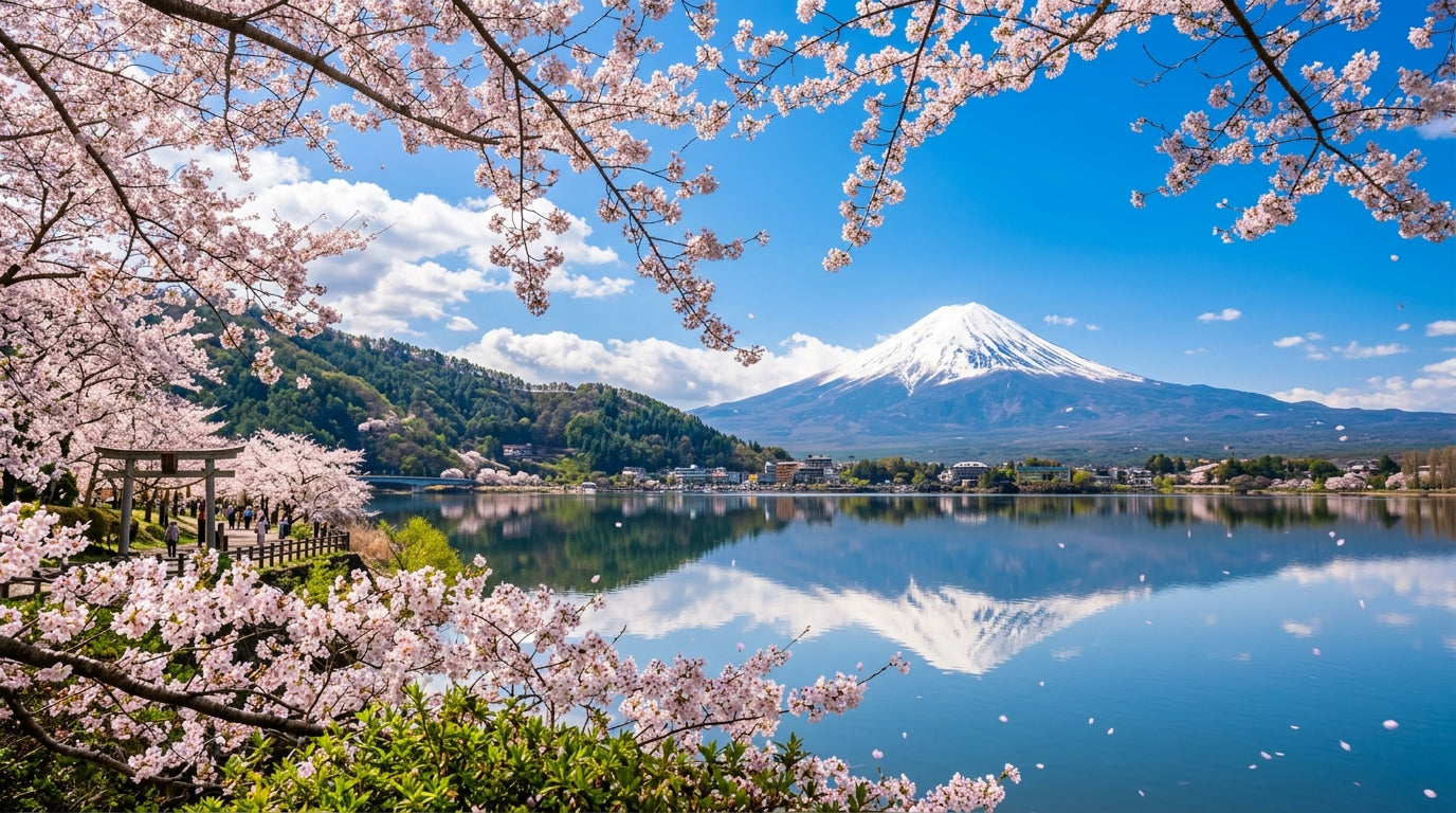 eSIM Japan Travel Mount Fuji Sakura Banner